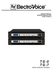Electro-Voice TG-7 Bedienungsanleitung