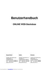ONLINE USV-Systeme AG ONLINE WEB-Steckdose Benutzerhandbuch