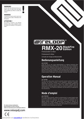 Reloop RMX-20 BlackFire Edition Bedienungsanleitung