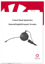 Abilia Control Omni Speakerbox Bedienungsanleitung