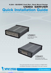 Vivotek VS8801 Schnellstartanleitung