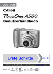 Canon PowerShot A580 Benutzerhandbuch