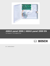 Bosch AMAX panel 2000 EN Installationshandbuch