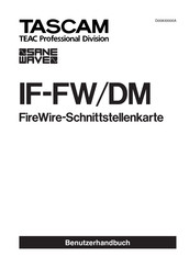 Tascam IF-FW/DM Benutzerhandbuch