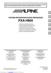 Alpine PXA-H800 Installationshandbuch