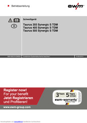 EWM Taurus 355 Synergic S TDM Betriebsanleitung