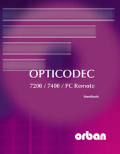 Orban OPTICODEC 7200 Handbuch