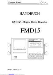 Fastnet Radio GMDSS Marine Radio DecoderFMD15 Handbuch