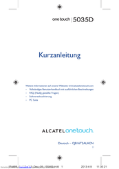 Alcatel ONE TOUCH 5035D Kurzanleitung