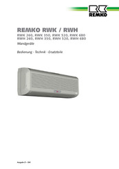 Remko RWK 680 Bedienungsanleitung