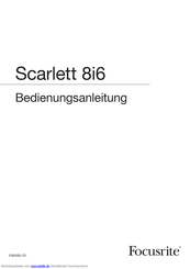Focusrite Scarlett 8i6 Bedienungsanleitung