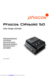 Phocos CXNsolid 50 Bedienungsanleitung