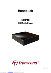 Transcend DMP10 Handbuch