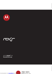 Motorola ROKR E8 Kurzanleitung