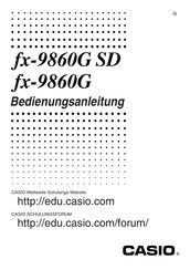 Casio FX-9860G SD Bedienungsanleitung