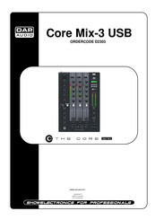 DAPAudio Core Mix-3 USB Bedienungsanleitung