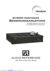 Velodyne SC-600D Bedienungsanleitung