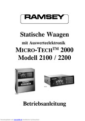 Ramsey MICRO-TECH 2000 Betriebsanleitung