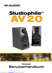 M-Audio Studiophile AV 20 Benutzerhandbuch