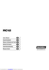 Maxwell RC12 Bedienungsanleitung