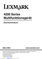 Lexmark 4200 Series Bedienungsanleitung