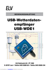 elv USB-WDE1 Bedienungsanleitung