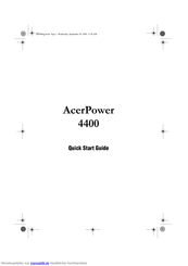 Acer acer power 4400 Schnellstartanleitung