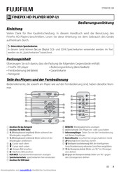 FujiFilm HDP-L1 Bedienungsanleitung