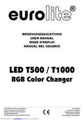EuroLite LED T500 Bedienungsanleitung