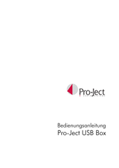 Pro-Ject Audio Systems Pro-Ject Receiver Box Bedienungsanleitung