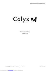 Calyx M Bedienungsanleitung