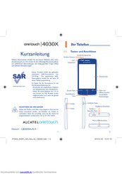 Alcatel One Touch 4030X Kurzanleitung