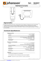 Johansson 9640KIT Anleitung