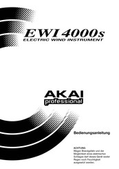 Akai EWI 4000s Bedienungsanleitung