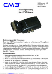 CM3-Computer Scart-DVB-T Bedienungsanleitung