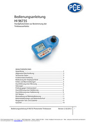 Hanna Instruments HI 96735 Bedienungsanleitung