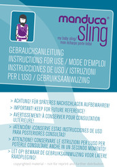 manduca sling Gebrauchsanleitung