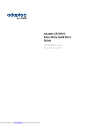 Adaptec SAS RAID Schnellstartanleitung