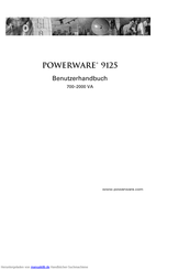 Powerware PW9125 1000i Benutzerhandbuch