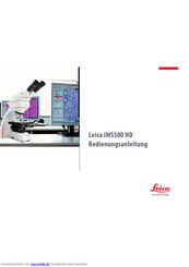 Leica IMS500 HD Bedienungsanleitung