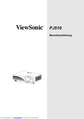 ViewSonic PJ510 Benutzerhandbuch