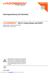 Jacobsen HR-5111 Wartung Und Service