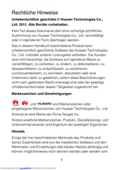Huawei Vision U8850 Bedienungsanleitung