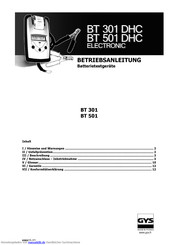 GYS BT301 DHC Betriebsanleitung
