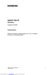 Siemens SIPART PS2 FF Handbuch