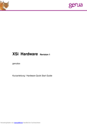 Genua XSi Hardware Kurzanleitung