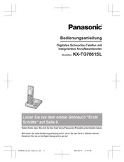 Panasonic KX-TG7861SL Bedienungsanleitung