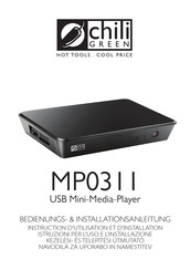 chiliGREEN MP0311 Bedienungs Und Installationsanleitung Handbuch