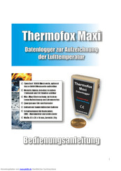 Scanntronic Thermofox Maxi Bedienungsanleitung
