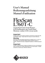 EIZO FlexScan L760T-C Bedienungsanleitung